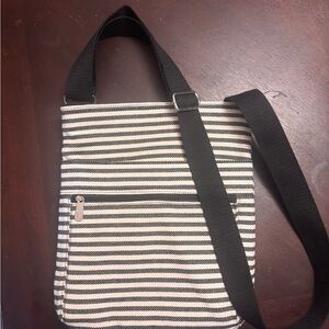 Striped crossbody